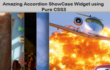 Amazing Accordion ShowCase Widget using Pure CSS3