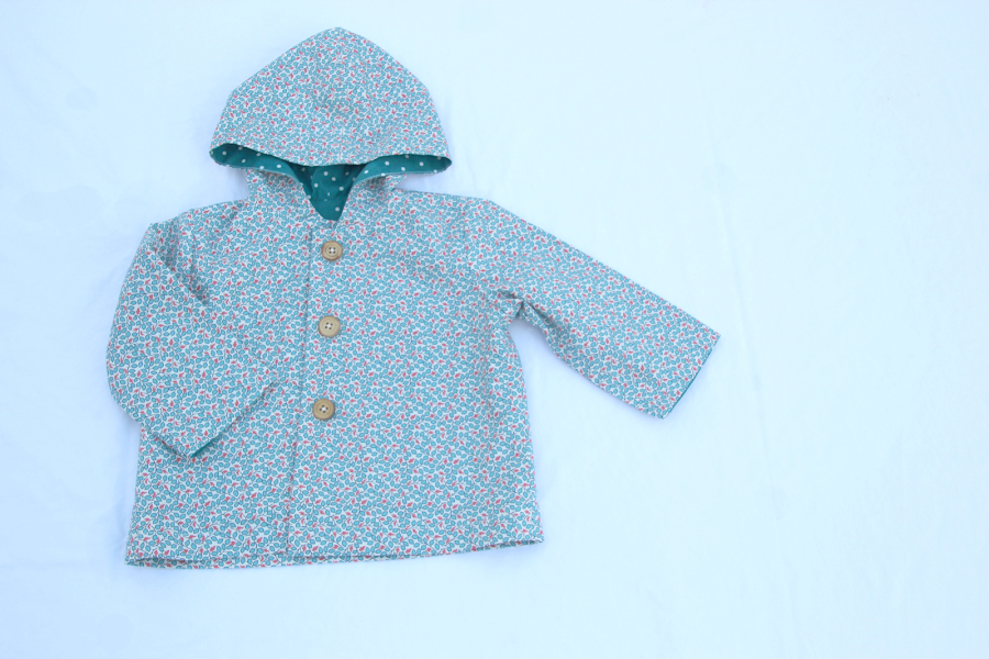 DIY Costura: Cómo hacer abrigo estampado para bebé (patrón gratis)