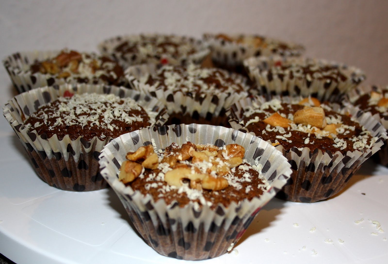 Double-Chocolate-Muffins mit Nüssen – The Vegetarian Diaries