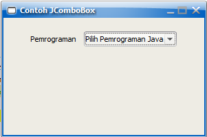 Contoh Membuat JComboBox pada Java Swing - Java Community