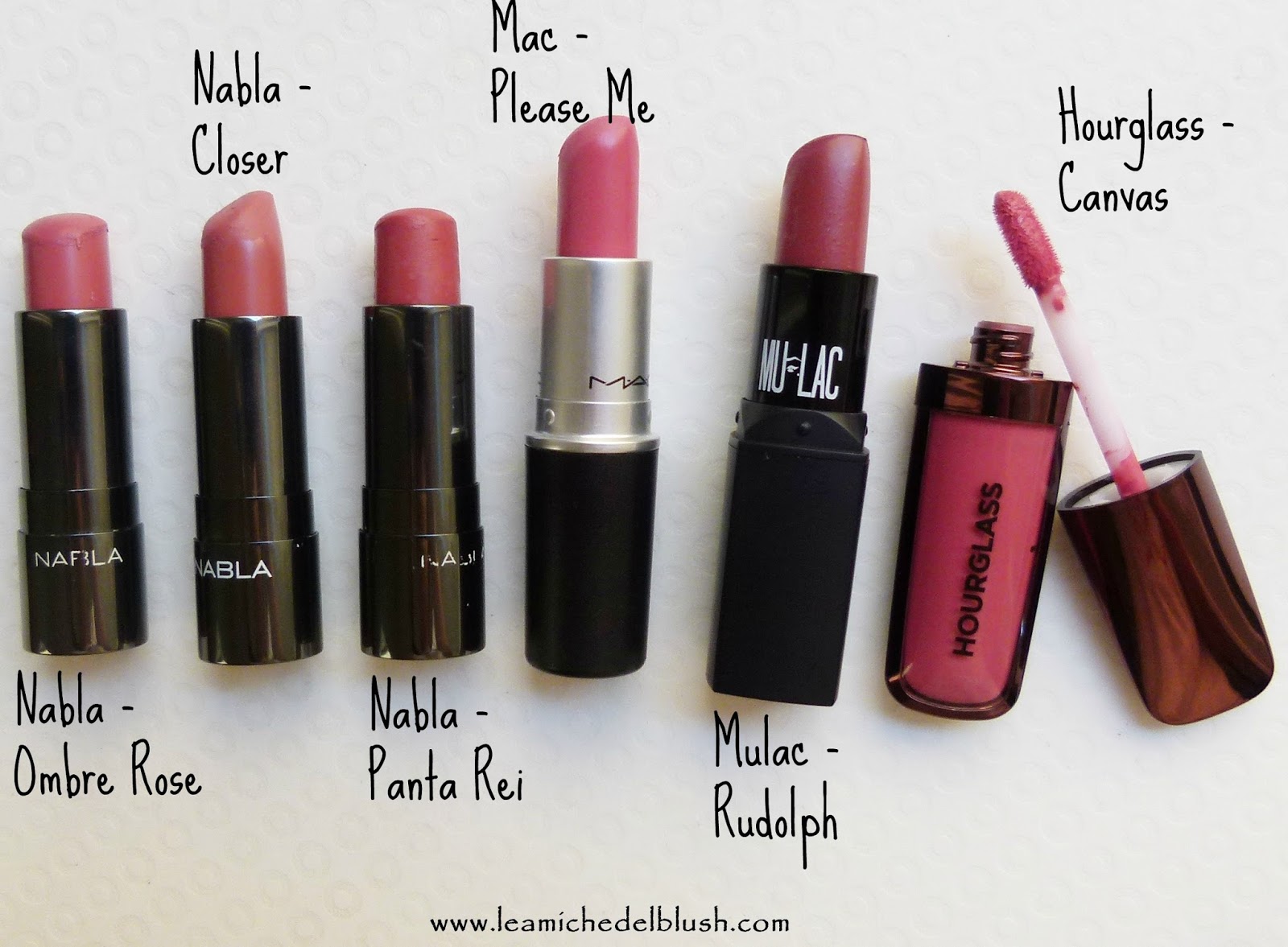 Rose Nude Lipsticks In Comparison