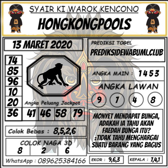 Prediksi Togel Hk Jumat 13 Maret 2020 Prediksi Hk Komplit