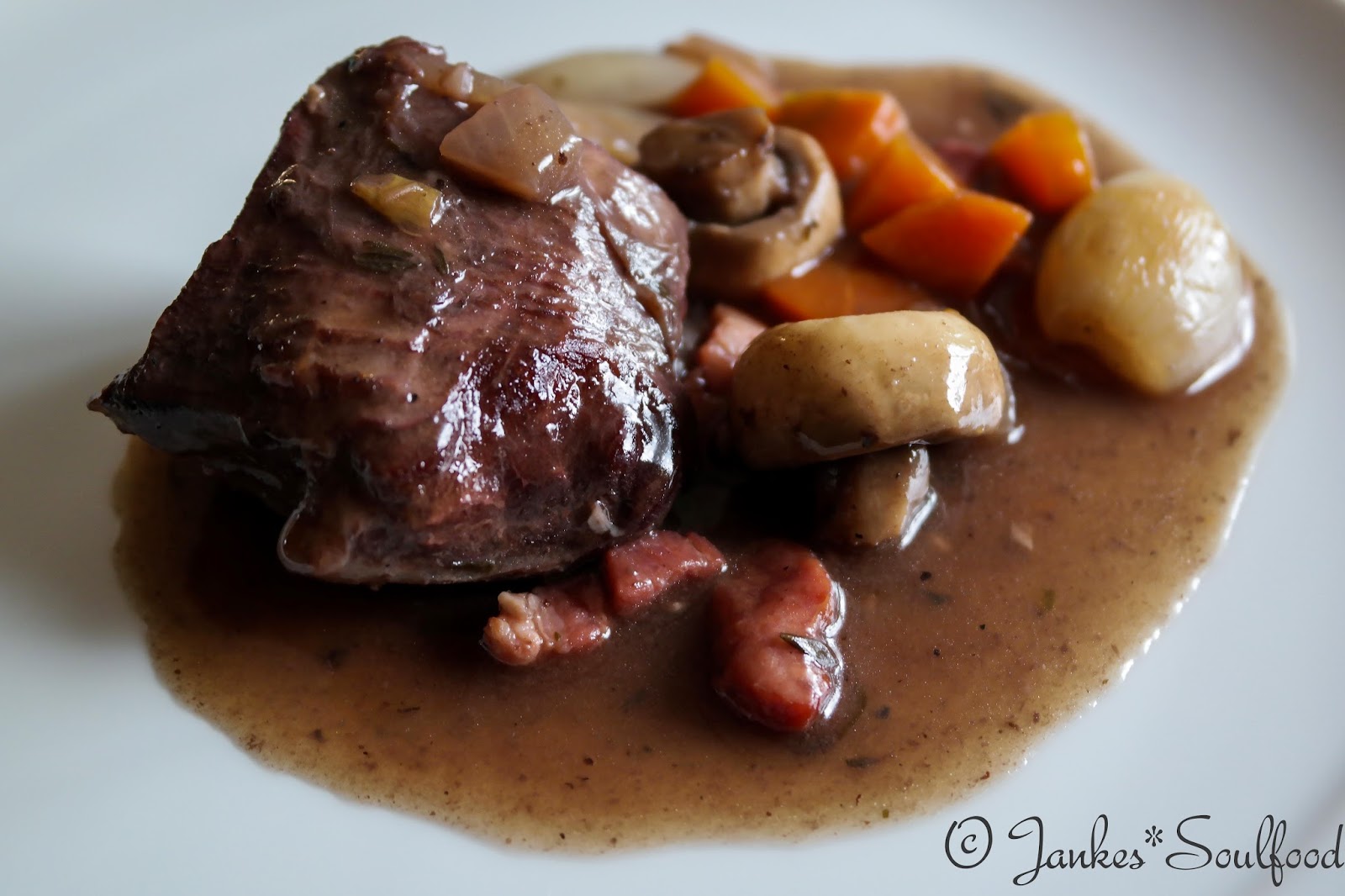 Jankes Seelenschmaus Boeuf bourguignon Grüße aus Burgund