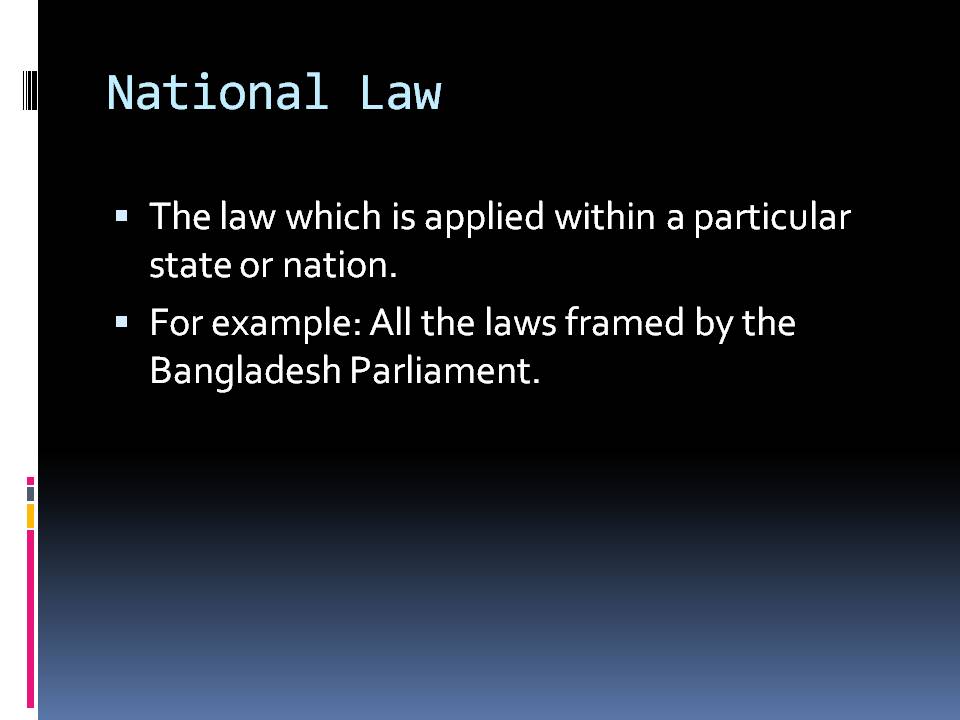 legal writing Classification of Law