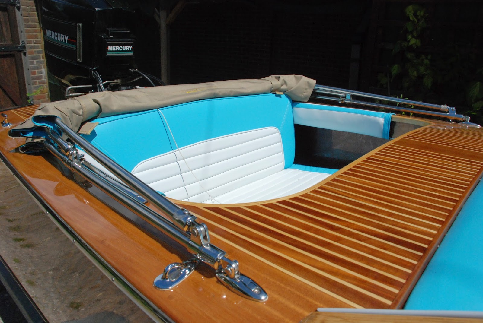 my wooden speed boat build Boat canopy