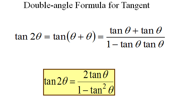 DOUBLE-ANGLE AND HALF-ANGLE FORMULAS,formula sheet for trigonometry ,