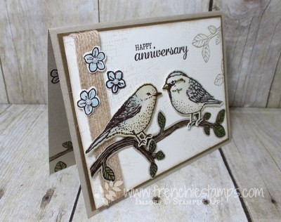 Best Birds, Birds and Blooms Thinlits, Stampin'Up! Anniversary Greeting Card,
