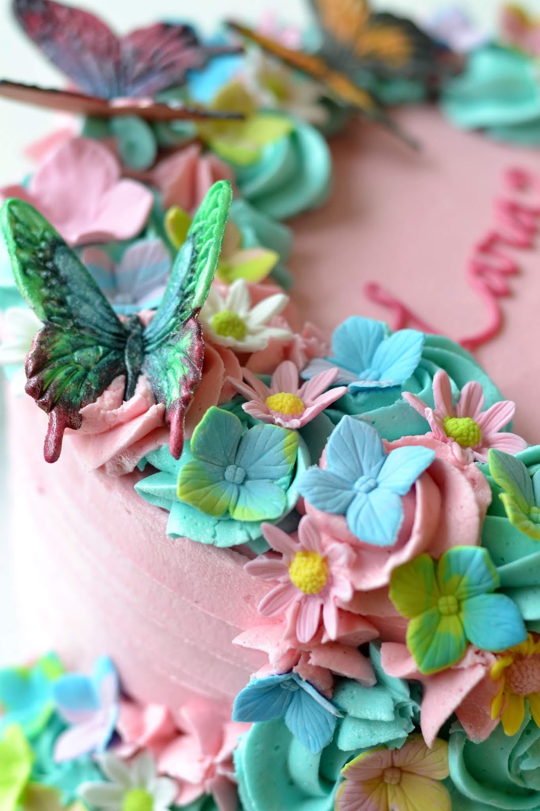 Butterfly birthday cake