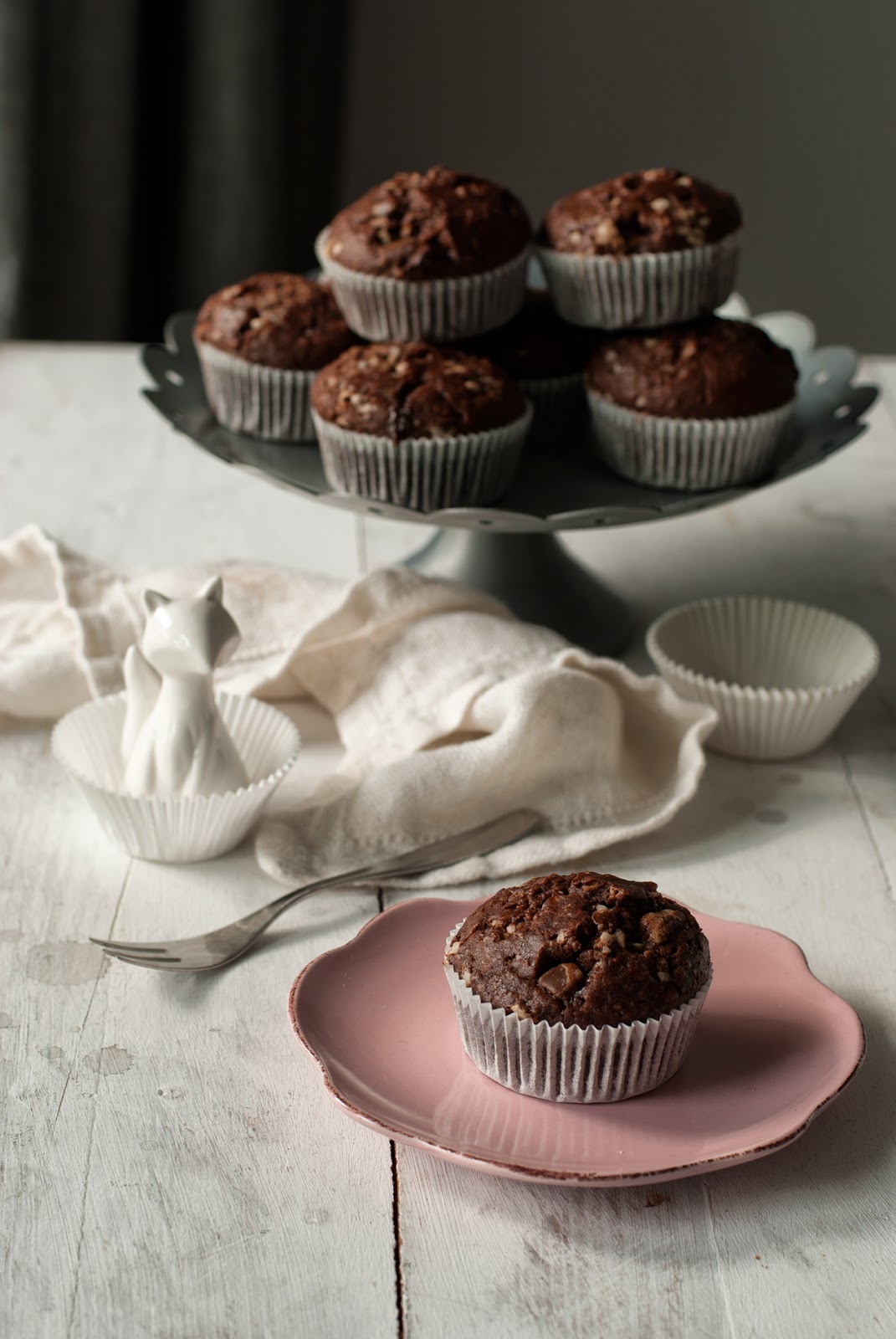 Proste czekoladowe muffiny bezglutenowe