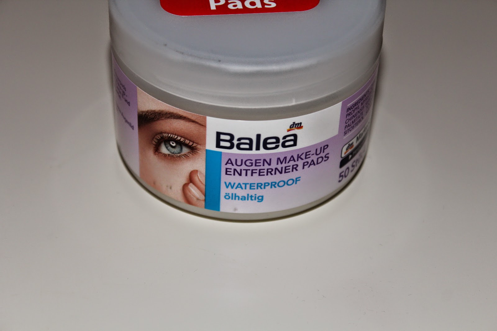 Balea Augen Make-up Entferner Pads – Waterproof, ölhaltig, 2x50 Stück