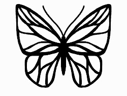 butterfly outline template drawing outlines silhouette monarch tattoo fabric clip sketch simple clipart tattoos cameo pattern patterns wing indigo coloring