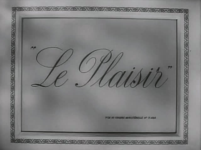 CINEMANIACS oncle Jules: "EL PLACER" es nuestro, Sr. Ophüls