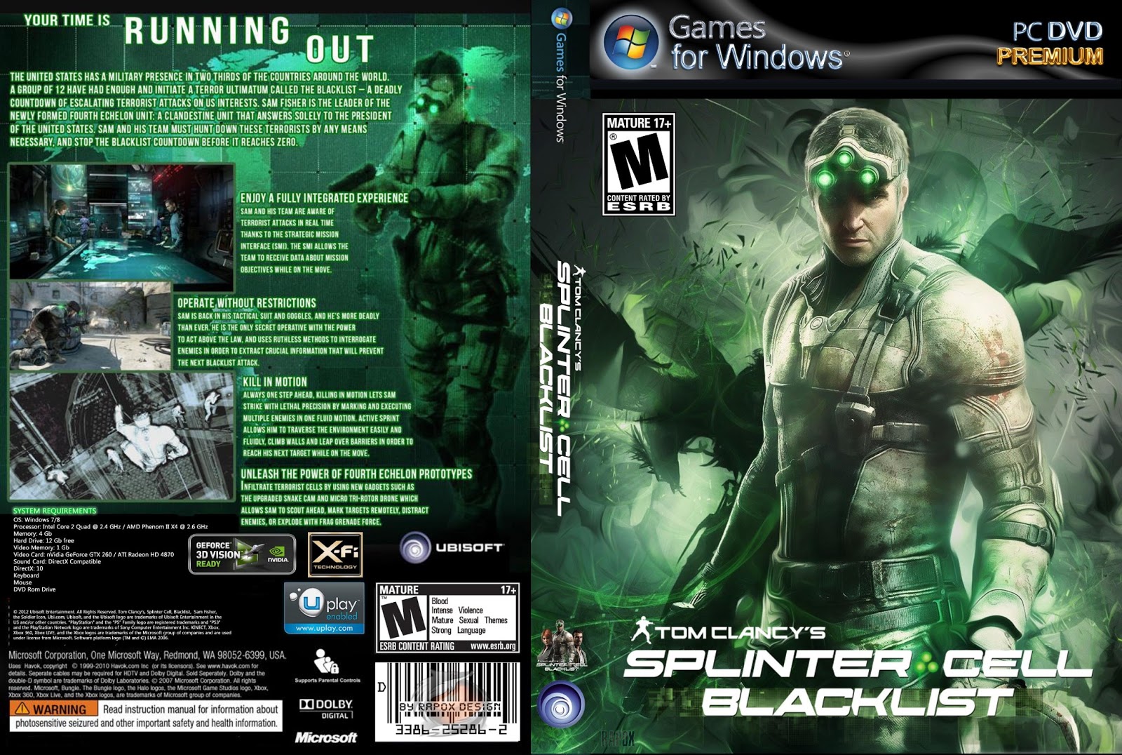 Splinter Cell Rom Tom Clancy’S Splinter Cell Multi5 Pc Dvd-Rom – FYVISM