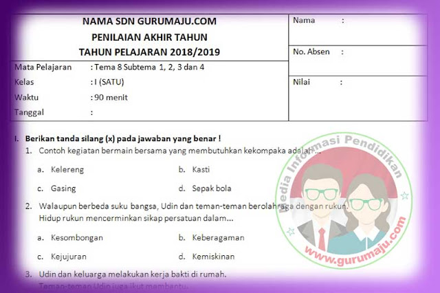 Contoh Soal Kelas 2 Tema 8: Keselamatan di Rumah dan Perjalanan Contoh Soal Kelas 2 Tema 8: Keselamatan di Rumah dan Perjalanan