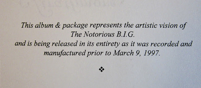 The Notorious B.I.G. Biggie Smalls Life After Death Press Kit March 1997