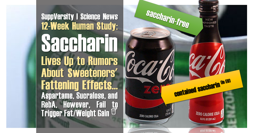 The Case Against Saccharin Weight Gain in 12Wk Human Study Only W