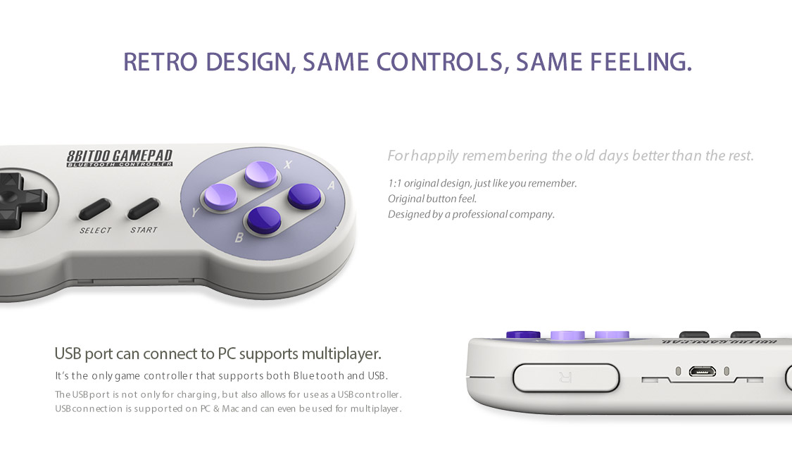 8bitdo SNES30 Bluetooth Gamepad(Android,iOS,MAC,PC) 8bitdo SNES30 Bluetooth Gamepad(Android,iOS,MAC,PC)