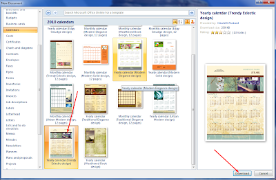 Cara Membuat Kalender di Microsoft Word 2007 Online