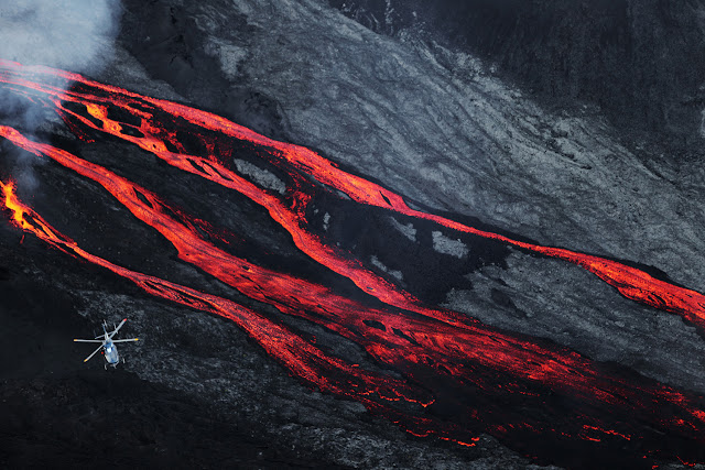 Piton de la Fournaise Volcano Eruption