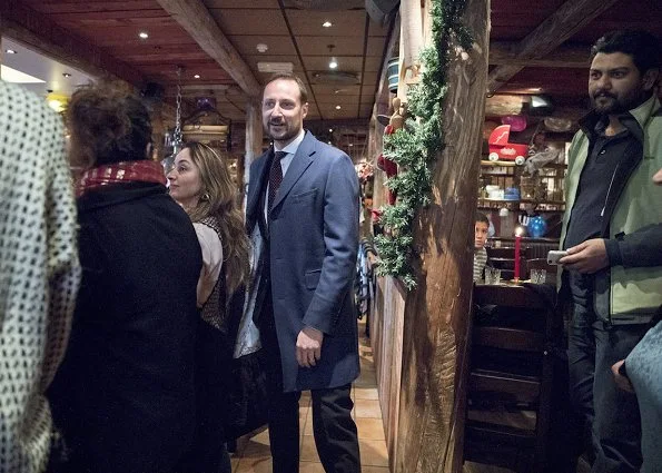Crown Prince Haakon, Crown Princess Mette-Marit and Marius Borg Høiby attended a Christmas lunch