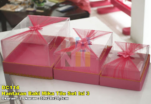 Hantaran Baki Mika Tile Set Isi 3