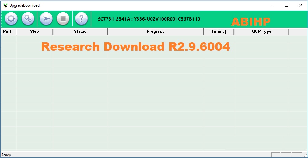 Research Download R2.9.6004 Google Drive 1 Lakukan proses flashing dengan menggunakan versi Research Download R2.9.6004.