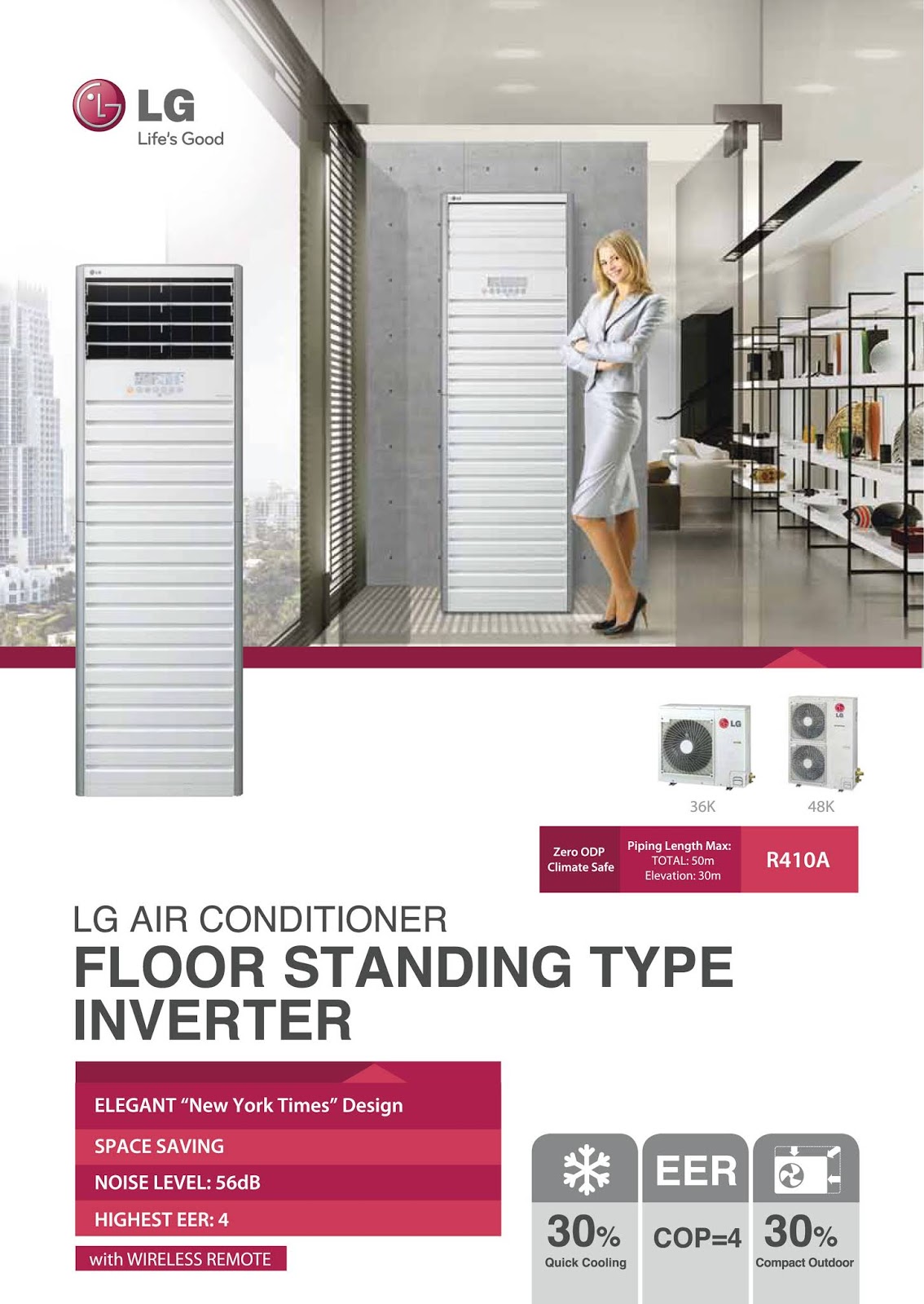 LG SPLIT FLOOR AIR CONS INVERTER