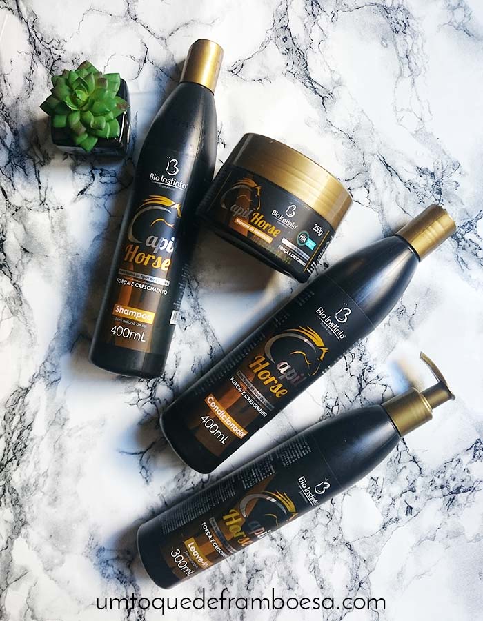 Linha Capil Horse Bioinstinto Resenha completa sobre os produtos de tratamento capilar da linha Capil Horse da marca Bioinstinto Cosméticos