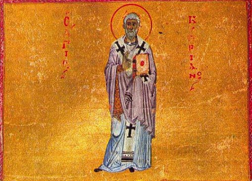ORTHODOX CHRISTIANITY THEN AND NOW: The Passion of Saint Cyprian of Carthage (Prudentius)