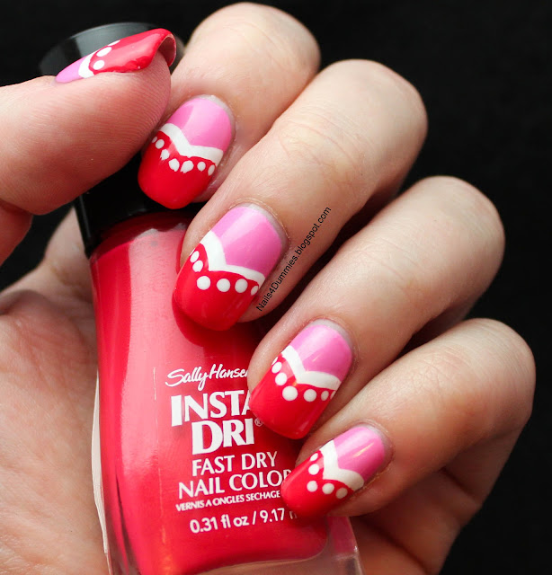 Nails4Dummies Pink Fishtail Mani