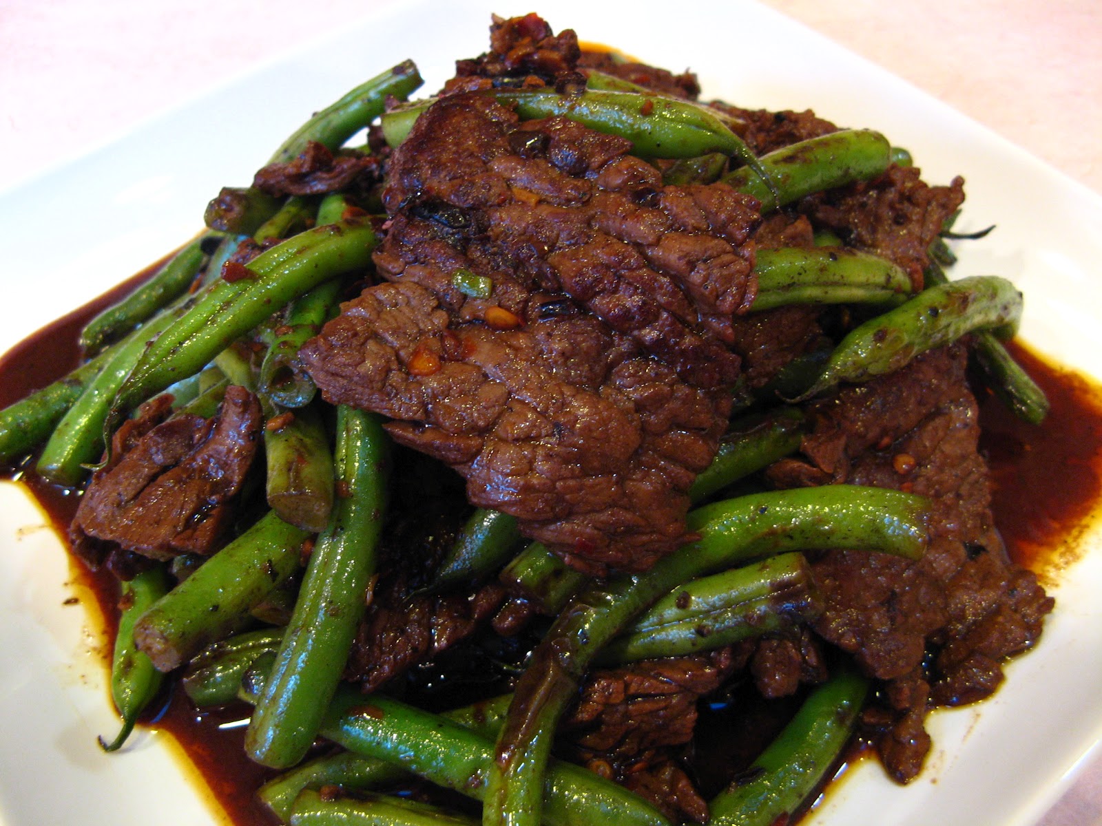 Duck Soup Easy Spicy Black Bean Sauce Beef and Green Beans (青豆角牛肉