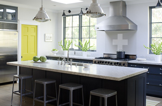 Stephmodo Gorgeous Gray Kitchen With Yellow Accents Are You Surprised I Am Posting A Non White Kitchen Perhaps The Pacific Northwest S Color Of Choice Is Starting To Grow On Me Or Maybe It Need