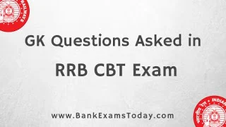 GK Questions Asked in RRB 