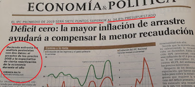 El gobierno ya habla de 42 por ciento de inflación para este año