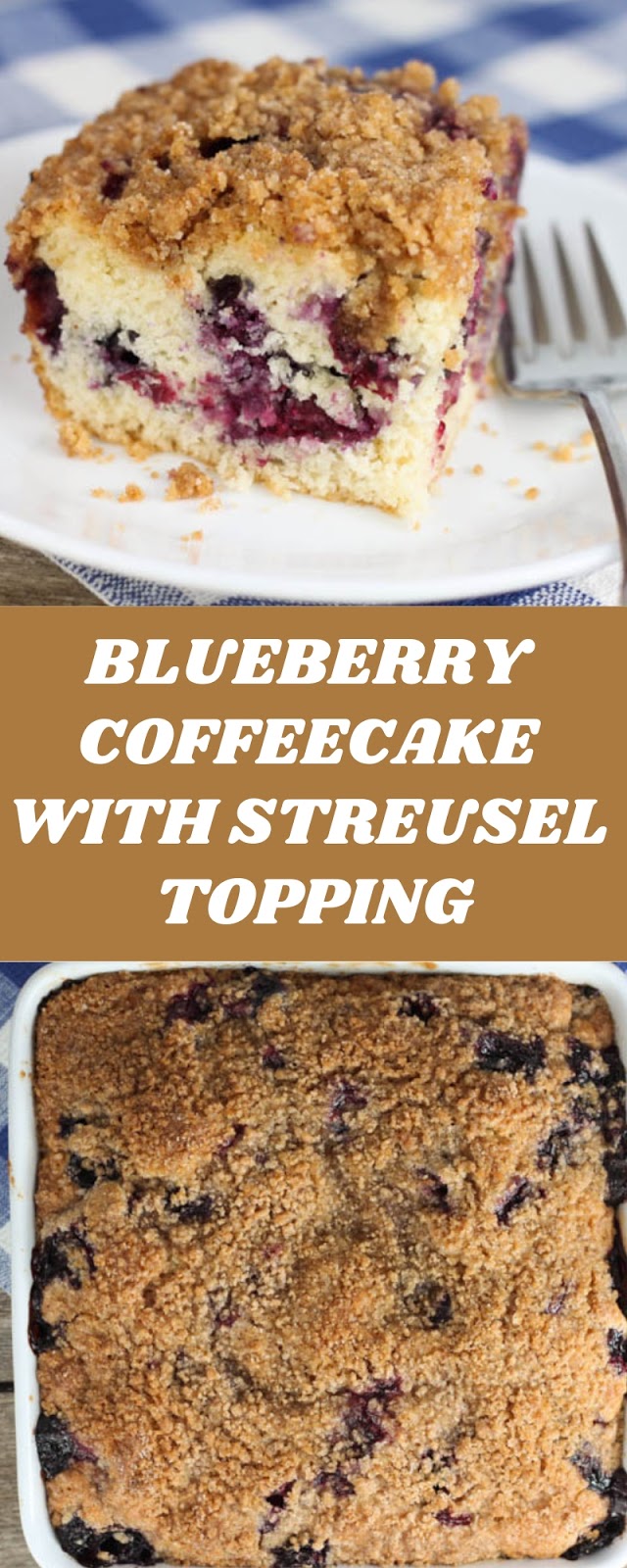 BLUEBERRY COFFEECAKE WITH STREUSEL TOPPING