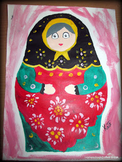 Nesting Dolls on the Virtual Refrigerator art link-up hosted by Homeschool Coffee Break @ kympossibleblog.blogspot.com - and part of the Blogging Through the Alphabet series
