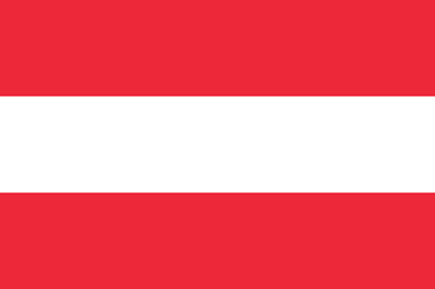 Logo Gambar Bendera Negara Austria PNG JPG ukuran 400 px