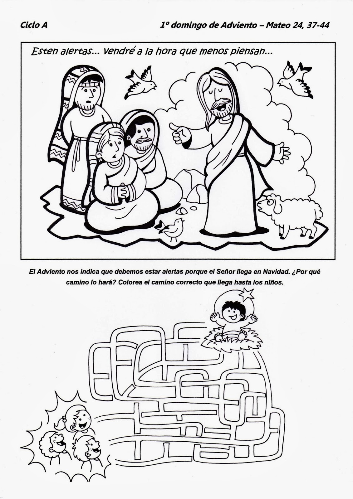 1º domingo de Adviento - CICLO A - Educacion Religiosa
