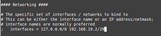 Bind interfaces. Bind interface.