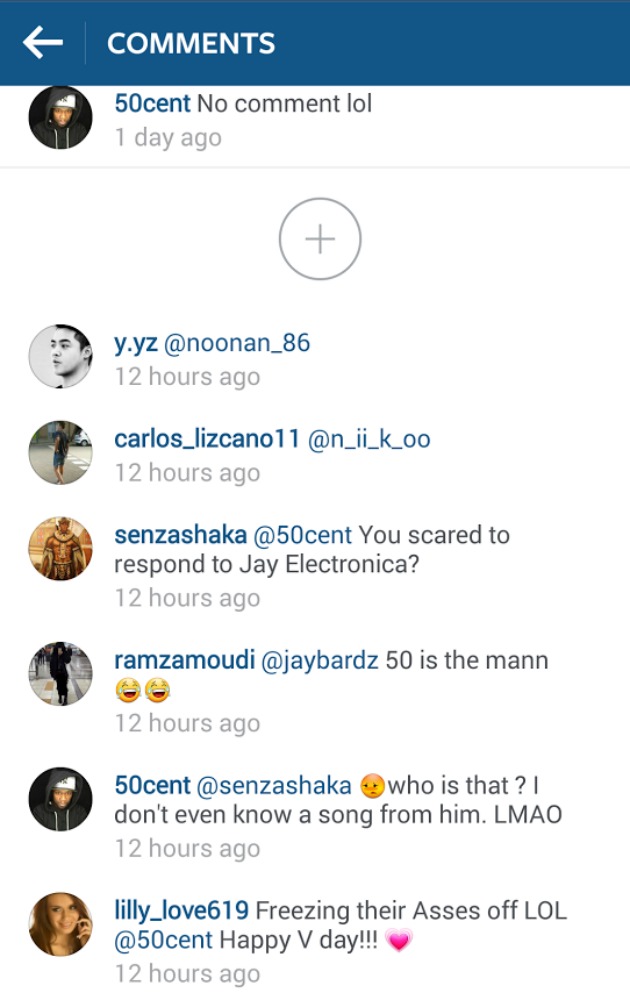 50 Cent sobre Jay Electronica: "Quem é esse? Eu nunca ouvi uma música dele" 50 Cent sobre Jay Electronica: "Quem é esse? Eu nunca ouvi uma música dele"
