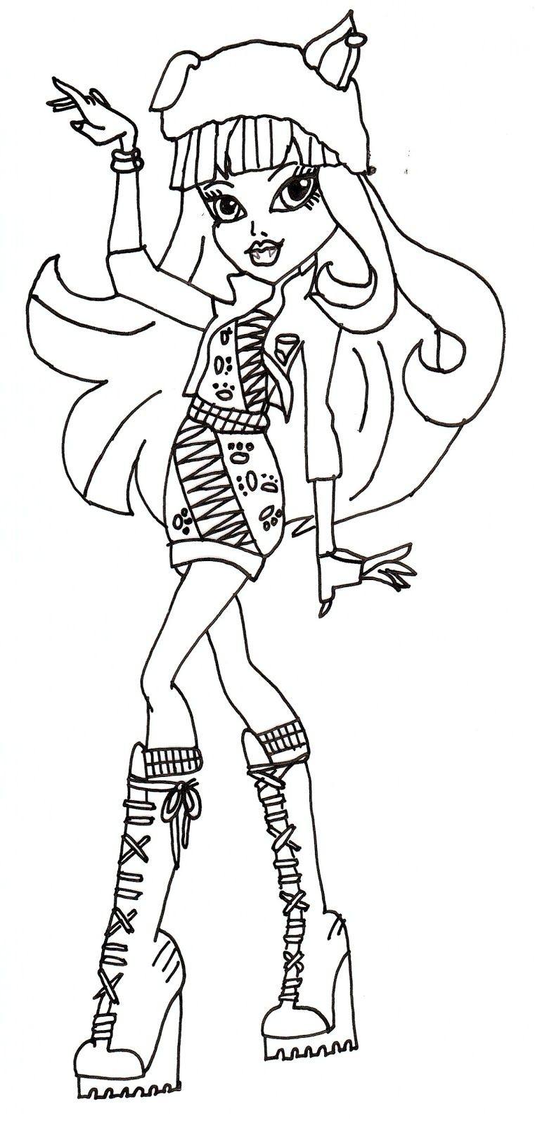 Download Free Printable Monster High Coloring Pages: May 2013