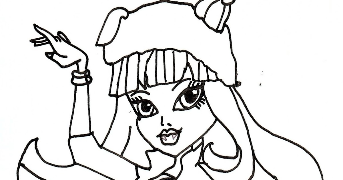 Free Printable Monster High Coloring Pages Howleen Wolf 13 Wishes