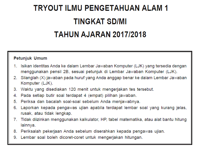 Kumpulan Soal Usbn Ipa Sd Tahun 2018 Plus Kunci Jawaban Kumpulan Soal Usbn Ipa Sd Tahun 2018 Plus Kunci Jawaban