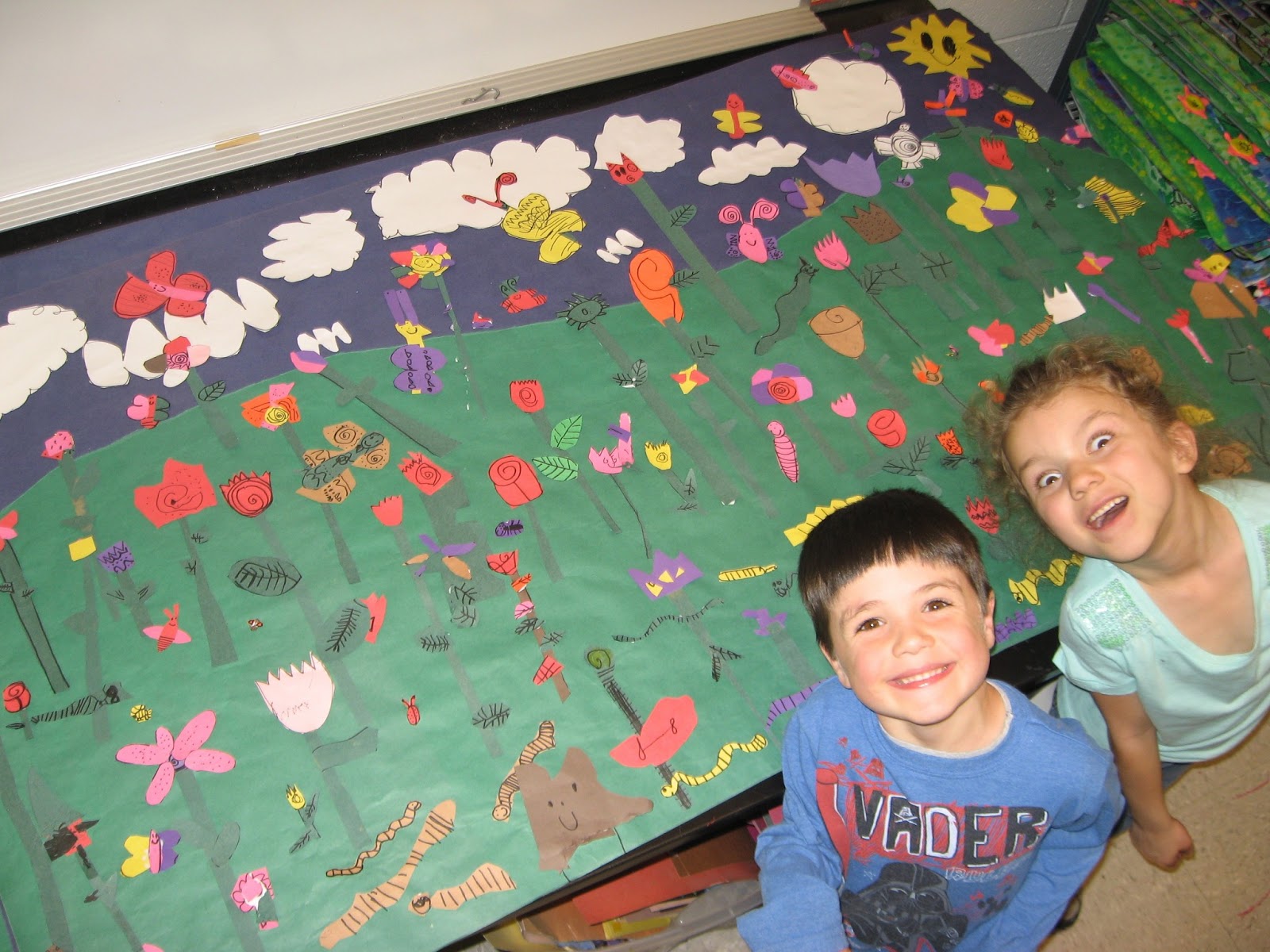 Jamestown Elementary Art Blog Kindergarten Springtime Mural