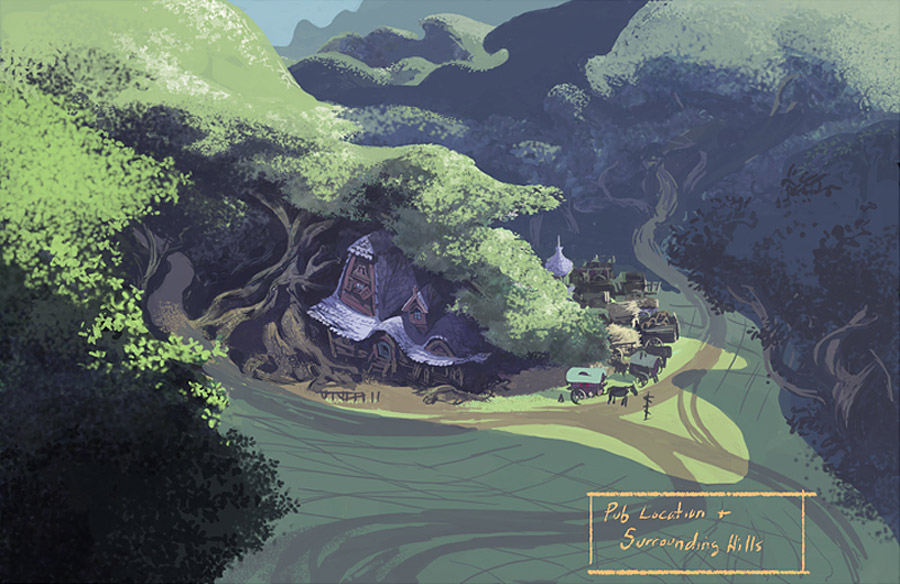 Living Lines Library: Tangled (2010) - Visual Development: Locations