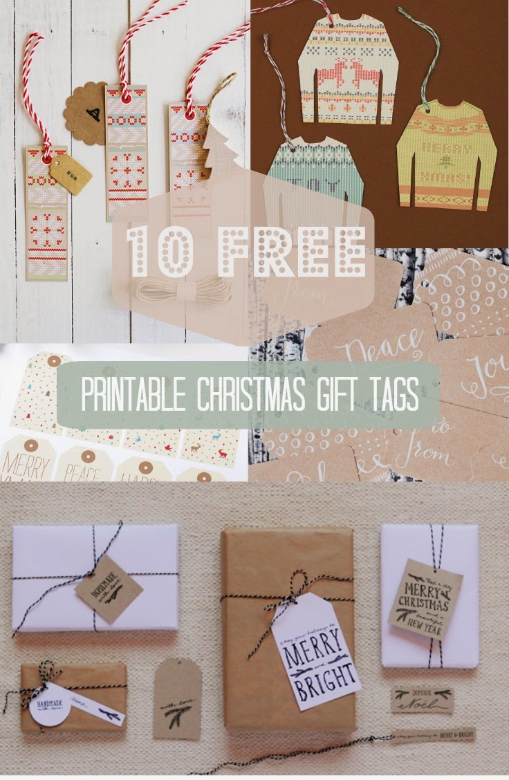 10 Free Gift Tag Printables