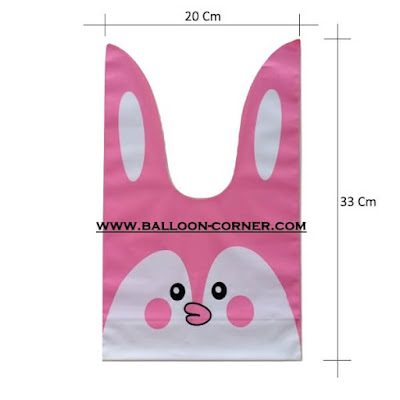 Rabbit Plastic Bags / Plastik Pembungkus Souvenir Kelinci (Kecil)