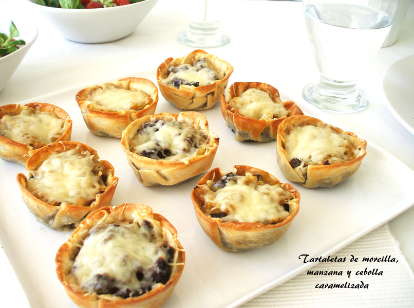 Tartaletas de morcilla