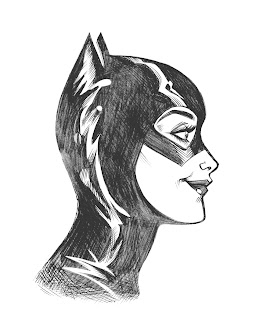 NEW WAVE ZOMBIE: Catwoman sketch