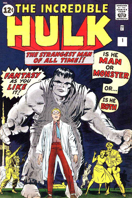 Incredible Hulk v1 #1, 1962 marvel silver age comic book cover art by Jack Kirby Incredible Hulk v1 #1, 1962 marvel silver age comic book cover art by Jack Kirby